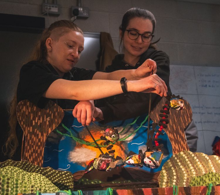 Deputy Tour Manager and Puppeteer - Rooftop Tales - Little Angel Theatre and Schools and Community Venues Tour - 2024 - (Photography by Josh Hill)